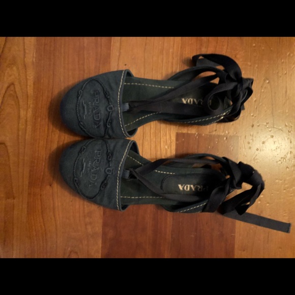 Prada Flats with Ribbon Laces - Picture 7 of 8